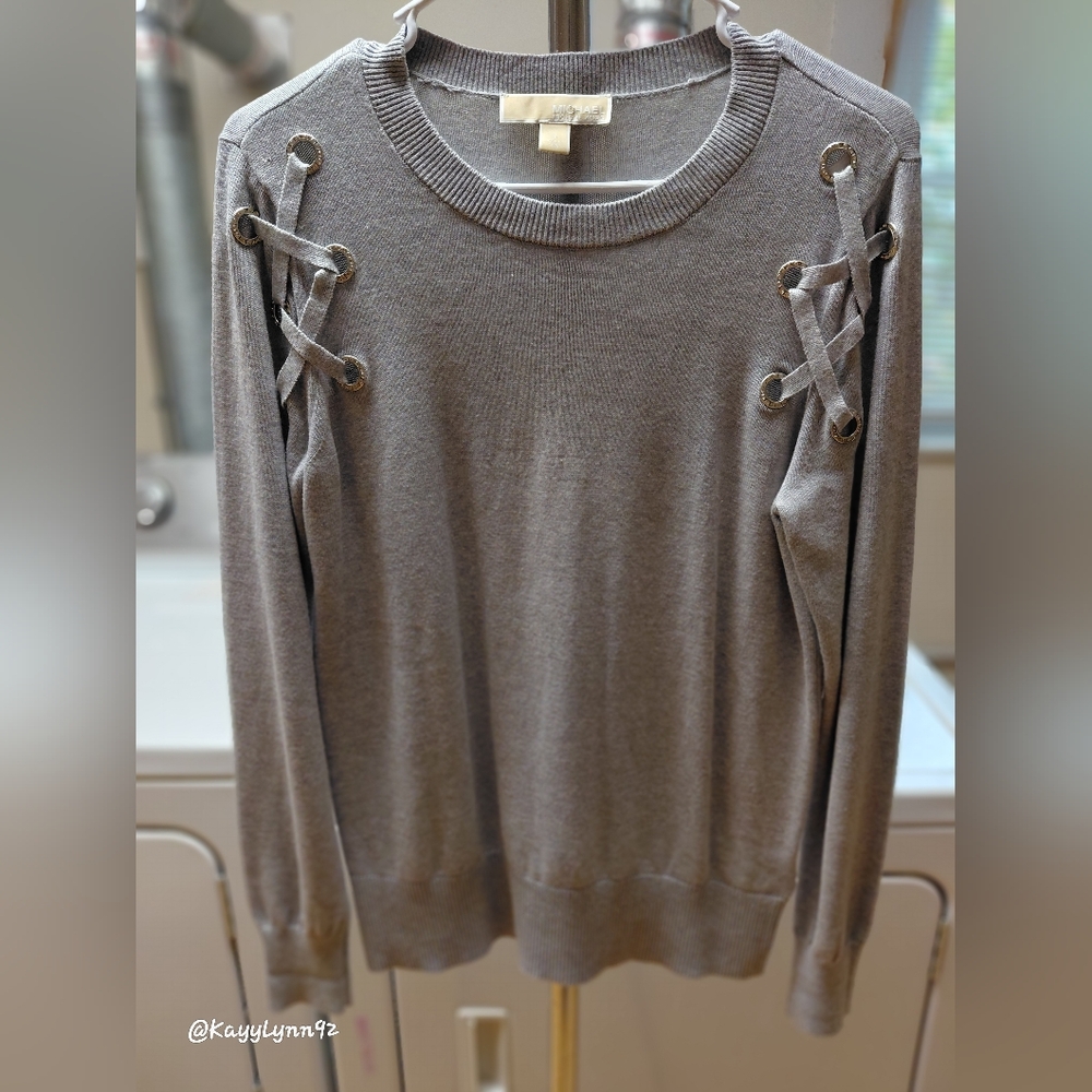 MICHAEL Michael Kors Grommet Side Lace-up Sweater
